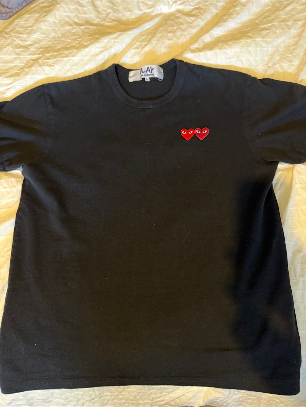 Comme des Garcons PLAY Double Hearts T-shirt
